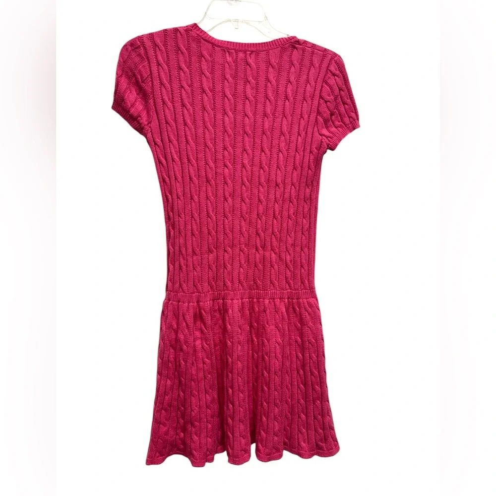 Polo Ralph Lauren Fuchsia Cable Knit Dress for Kids Size L (12-14)